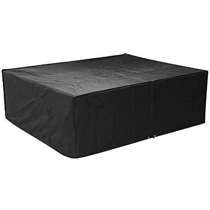 Housse de protection large pour salon de jardin ,Tissu Oxford Extérieur étanche Anti-UV/Intempérie (250 x 200 x 80 cm)
