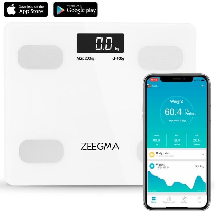 Balance analytique avec Zeegma Bluetooth GEWIT blanc