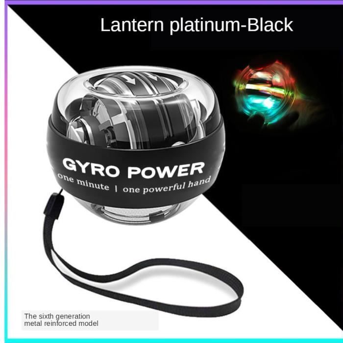 Accessoires Fitness - Musculation,Lumière LED auto démarrage puissance balle poignet puissance main balle - Type LED(Lantern)black