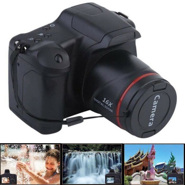 Cadeau pour les amis Appareil photo haut Appareil photo reflex numérique Écran 2.4 pouces TFT LCD 1080p Zoom 16X Anti-shake