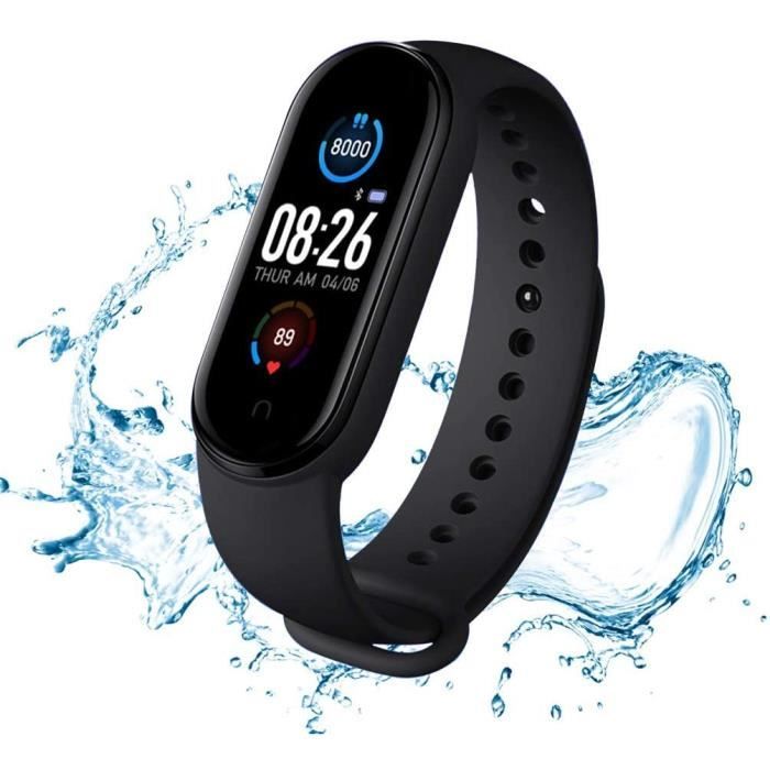 Montre Connectée, Montre Sport IP67, Montre de Suivi d'activité étanche pour Enfants, avec Moniteur de fréquence Cardiaque, Suivi d'