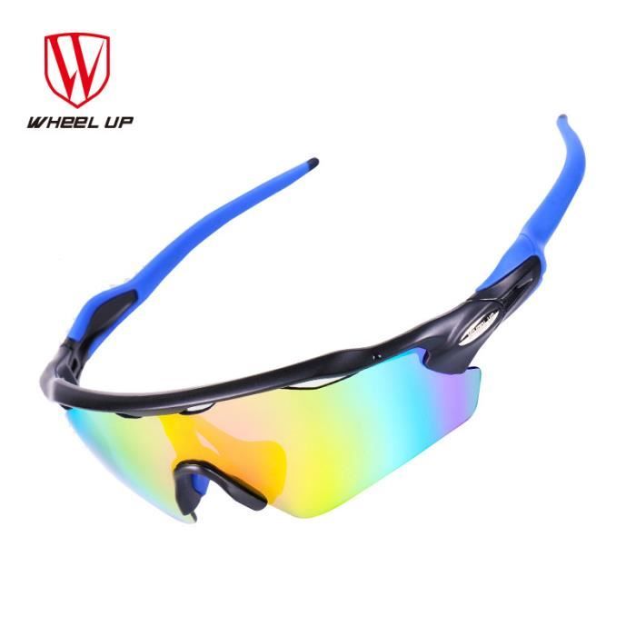 Lunettes de Cyclisme Lunettes de Sport Soleil Polarisées avec 3 ou 5 Verres Interchangeables Sport Les Activités de Plein Air