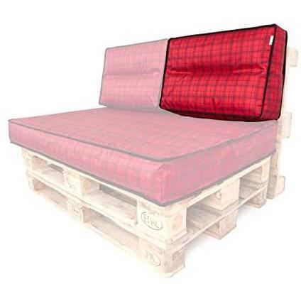 Coussin de chaise de jardin Coussin pour palette - Dossier - 60 x 40 cm - Housse amovible - Imperméable - Coussin pour pa98