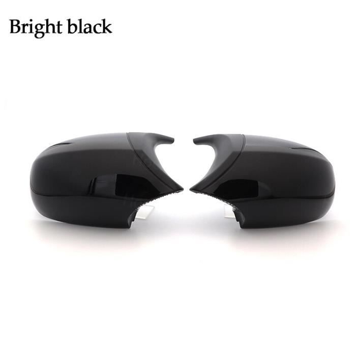 Le noir - Couvercle de rétroviseur en Fiber de carbone pour BMW E90, E91, E92, E93, LCI