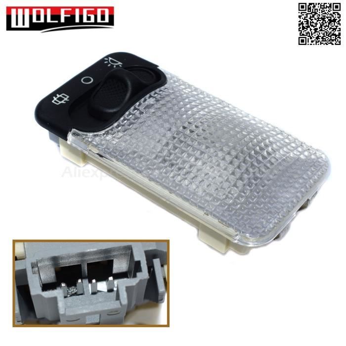 Phares et optiques,WOLFIGO lampe de lecture pour voiture, dôme intérieur pour Peugeot Partner 107 108 206 CC 207 et pour citroën C2