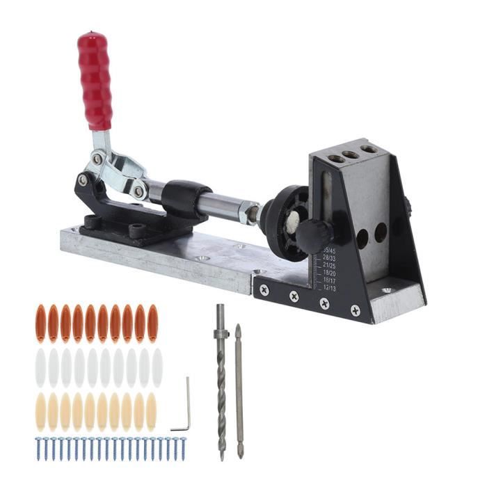 YOSOO kit principal de guide de perçage Système de trou de poche mobile Jig Master Kit de guide de gabarit de forage de trou