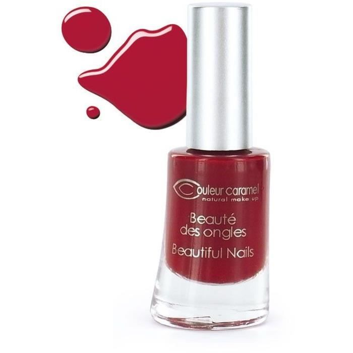 COULEUR CARAMEL Vernis n°08 - Rouge mat 8ml