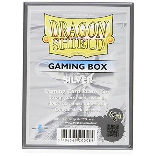 Dragon Shield Card Gaming Box Silver