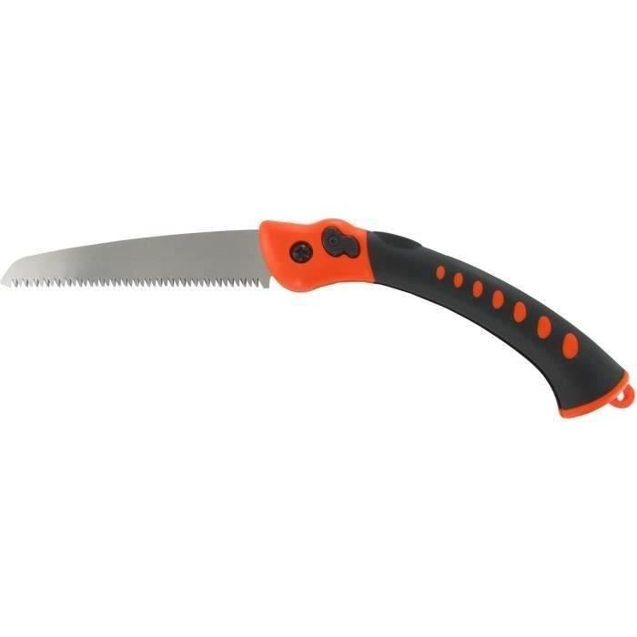 Scie arboricole pliable OZAKI avec lame de 180mm et poignée bi-matière