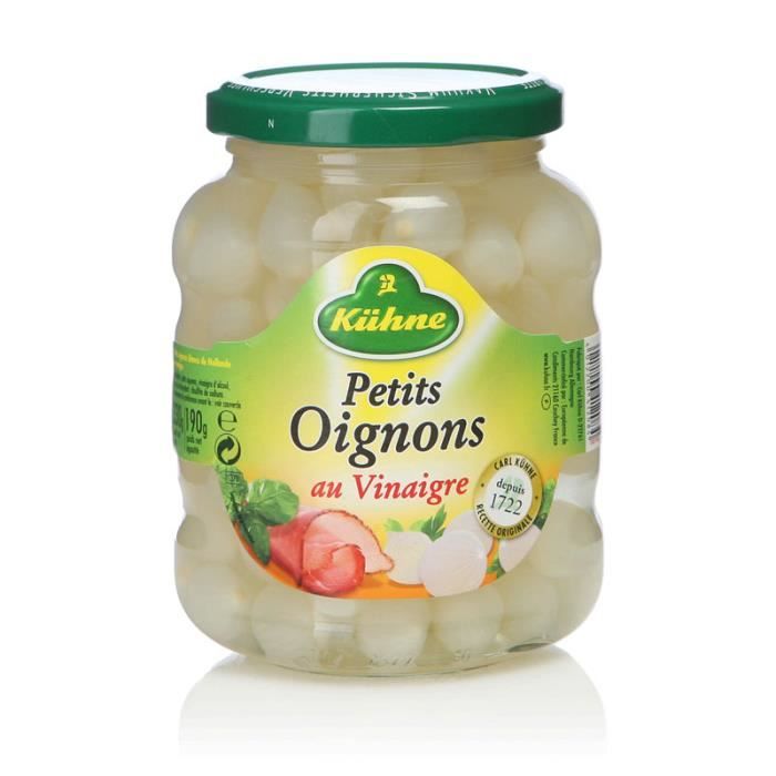 KHUNE Oignons au vinaigre blanc - 190g