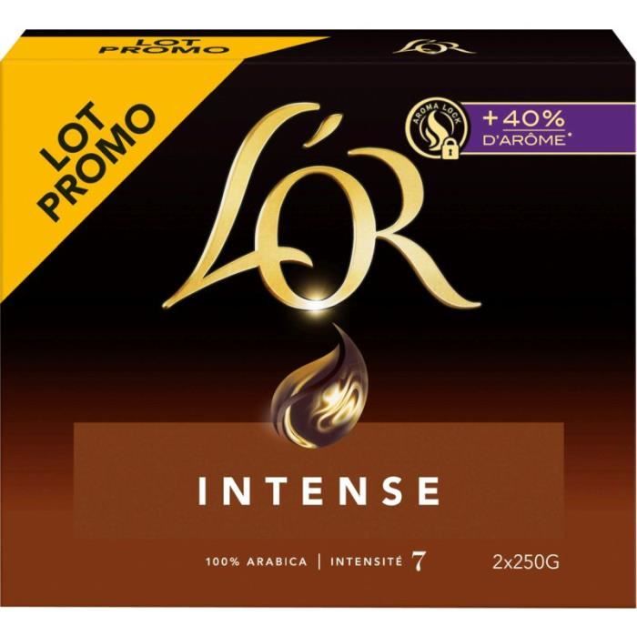 MAISON DU CAFE L'or Intense Café 100% arabica intensité 7 2x250g