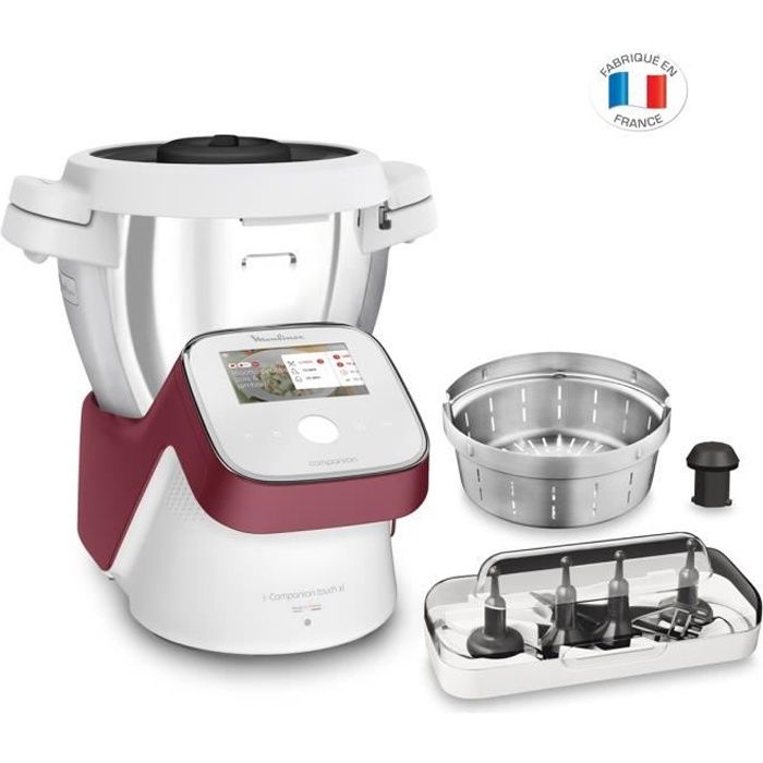 MOULINEX HF934510 Companion Touch XL Robot Cuiseur Multifonction - Ecran tactile - 4.5L – 10 Personnes - 14 programmes automatiques