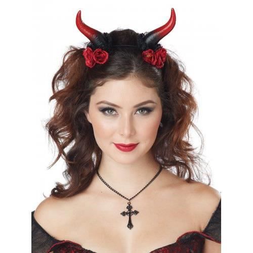 Cornes démon enchantées rouges noires