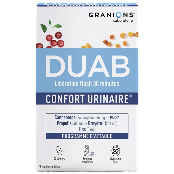 Duab Propolis Canneberge Zinc 60 gélules