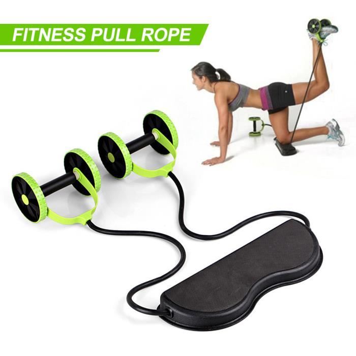 OOBEST® Roue abdominale multifonction traction corde roue abdominale
