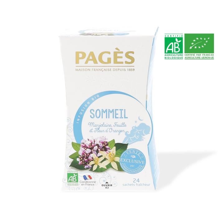 Infusion sommeil (Marjolaine, feuille et fleur d'oranger)