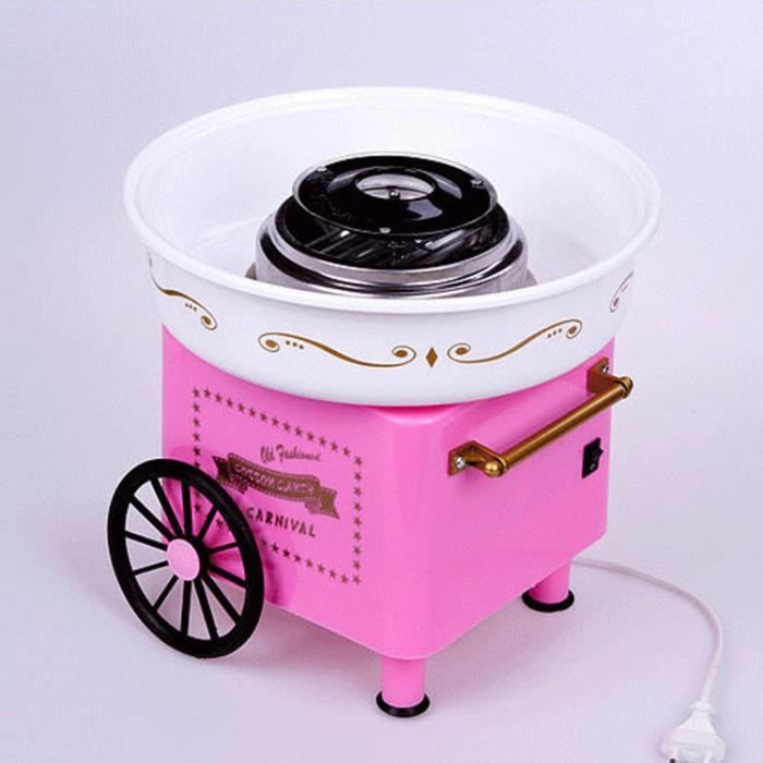 ACAGO Mini machine à barbe à papa Électrique cuisine cadeau pour enfant 220v / 500w - Rose