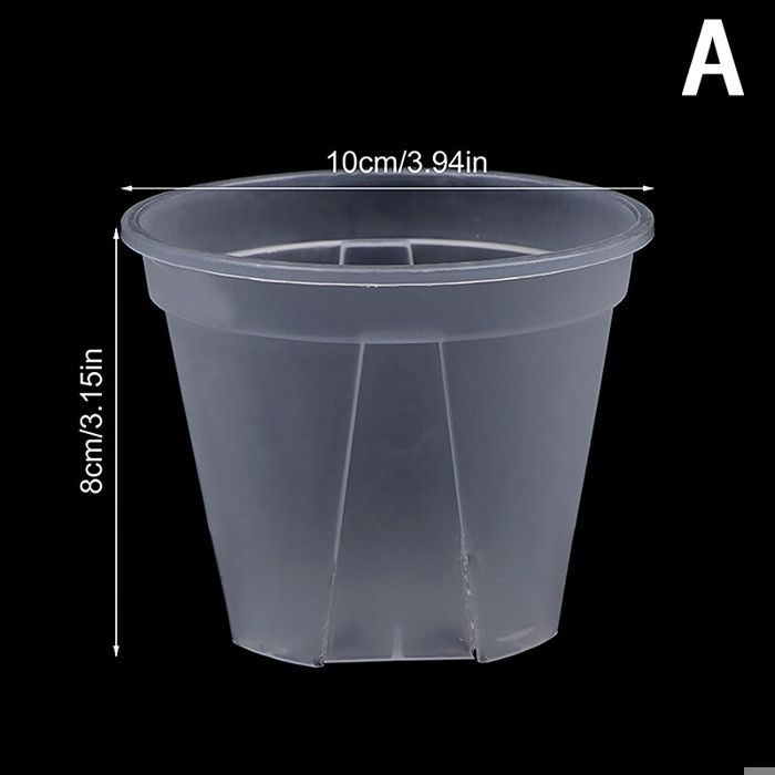 Pot à Orchidée Transparent Contrôlé Par Les Racines Avec Trous D