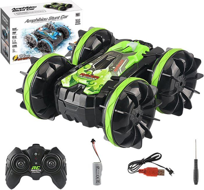 Réservoir Télécommandé RC Avec Son Et Lumière - Tank Vert Pour Enfants