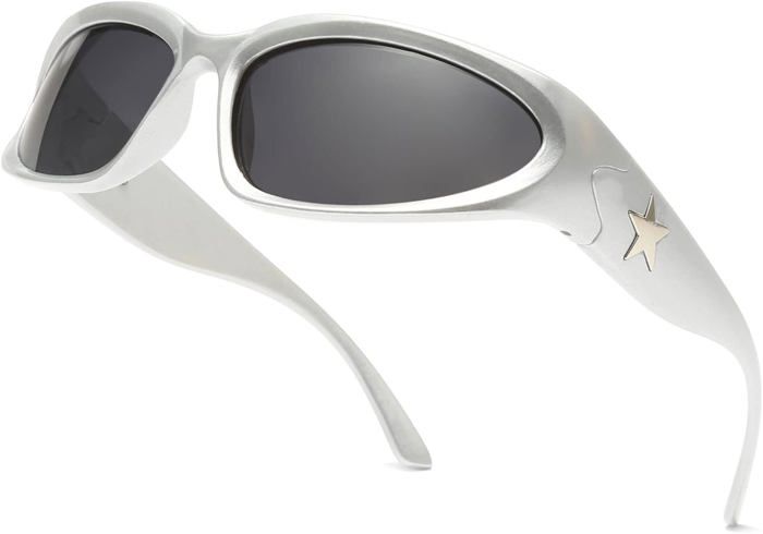behone Lunette Futuriste Lunettes de Soleil Futuristes Argentées Drole Alien Cyclops Lunettes De Soleil Futuriste Lunettes de Soleil Convient pour behone Lunette Futuriste Lunettes de Soleil Futuristes Argentées Drole Alien Cyclops Lunettes De Soleil Futuriste Lunettes de Soleil Convient pour