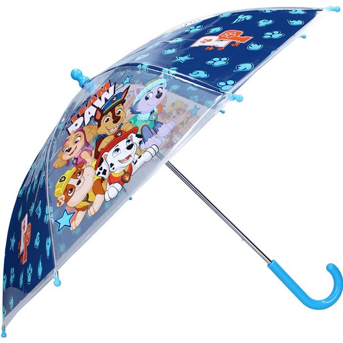 Parapluie Pat' Patrouille Chase Marshall - Parapluie Manuel Enfant Garçon Dès 3 Ans