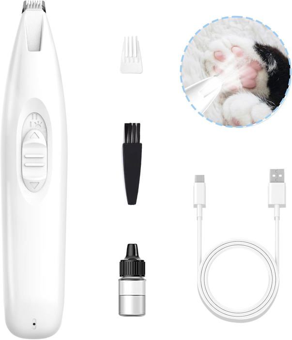Comparer les prix de Tondeuse à pattes de chien avec LED-tondeuse pour chien rechargeable sans fil à 2 vitesses, rasoir à faible bruit avec céramique
