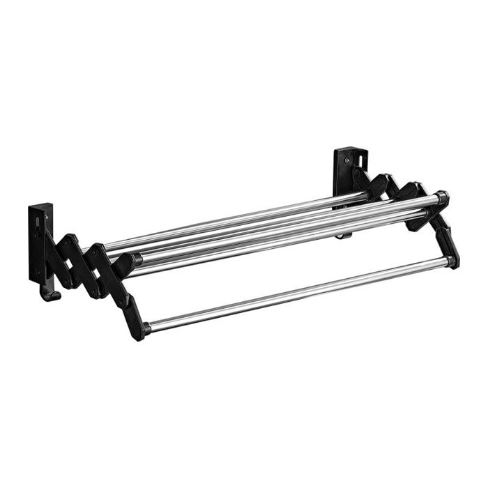 Lot De 2 Anneaux Porte-serviettes Auto-adhésifs - Acier Inoxydable Noir, Sans Perçage