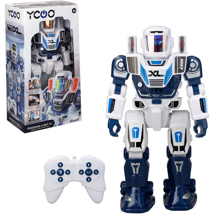 Silverlit Robot radiocommandé - Program A Bot XL - 40 cm - 48 actions programmables - Télécommande intuitive
