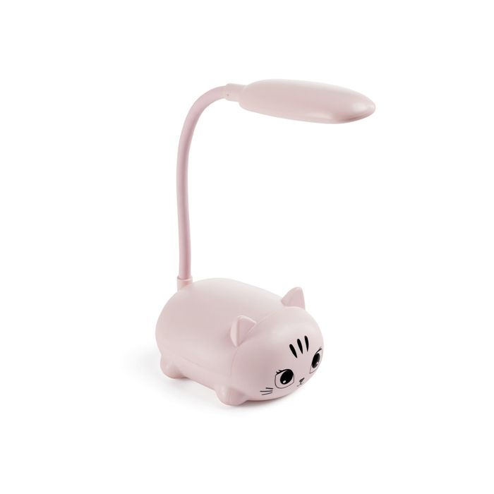 Lampe led Chat rose 16cm