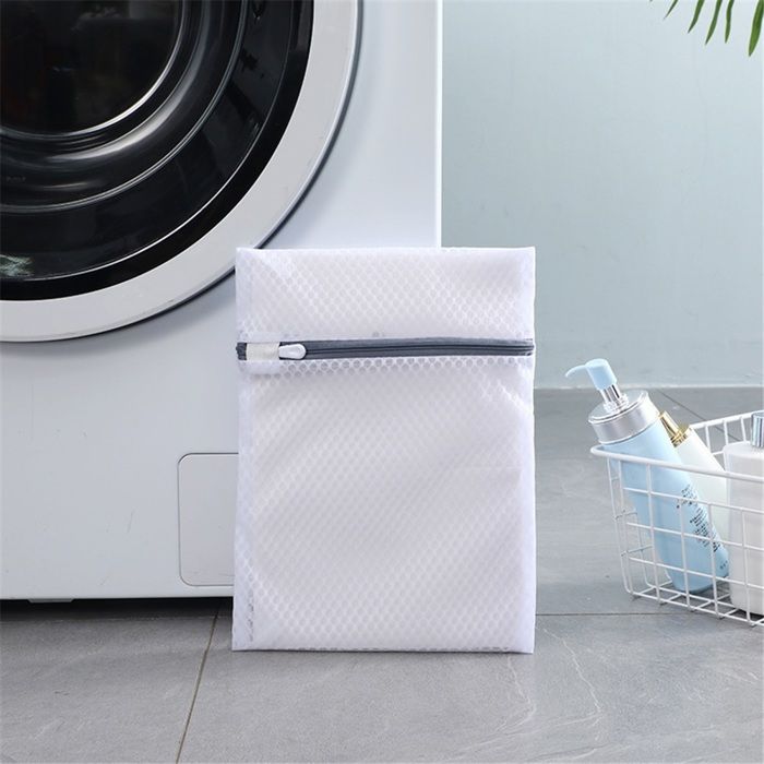 Sac de lavage pour linge délicat23*30cm lot 3 polyester résistant avec fermeure éclair pour machine à laver