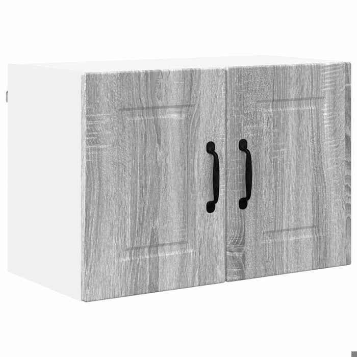 BEL-ACHAT* Meuble de stockage Moderne - Suspendu - Meuble mural de cuisine avec porte Gris Sonoma 60x31x40cm @Promo2963555
