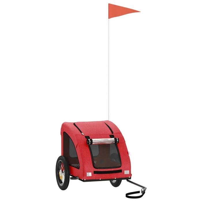 “Winter SaleTOP Remorque de vélo pour animaux de compagnie Rouge - Remorque de vélo pour animaux de compagnie rouge PRO38202