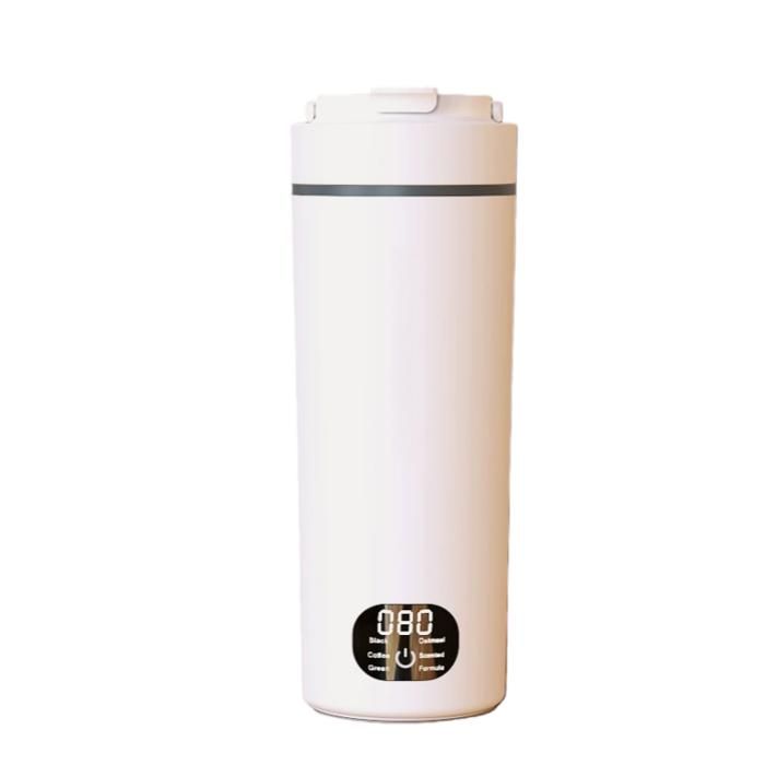 Bouilloire électrique 300 watts 500 ml température réglable chauffage rapide portable blanc