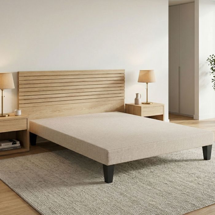 Sommier tapissier beige ivoire 13 cm Lune - SOMEO 110x190 - Ivoire - Garantie 5 ans - Someo Sommier tapissier beige ivoire 13 cm Lune - SOMEO 110x190 - Ivoire - Garantie 5 ans - Someo
