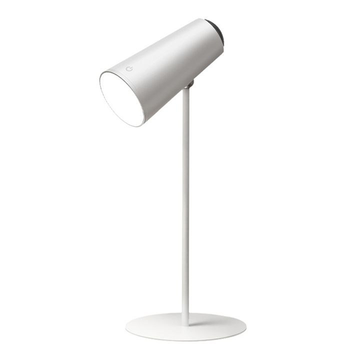 Lampe de Lecture 2000mAh 4 niveaux déclairage Détachement magnétique Rotation multidimensionnelle Utilisation intuitive Blanc