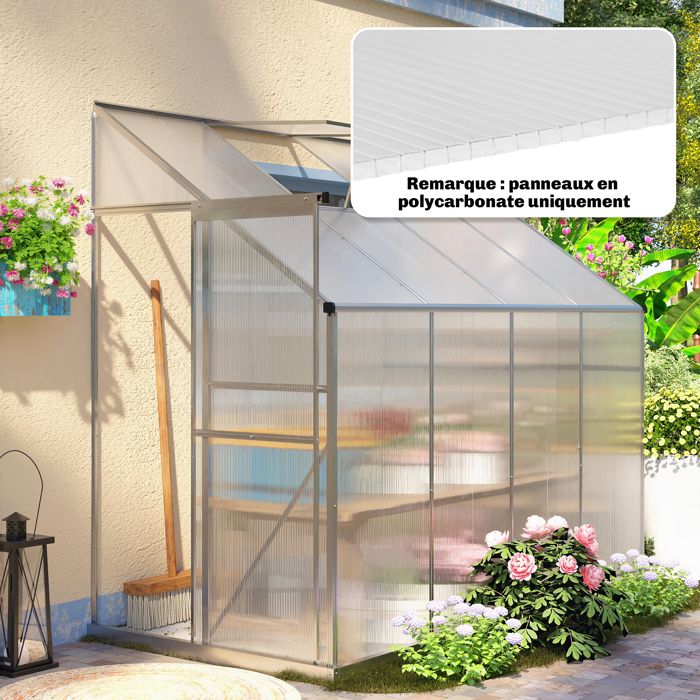 10 Plaques Alvéolaires en Polycarbonate 4 mm UV Resistant Panneau Alvéolaire Double de Serre 120x60 cm Transparent
