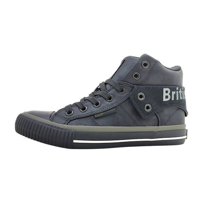 Hommes British Knights chaussure à lacets sportive Roco Textile Lacets Plat - blk/khaki/wht