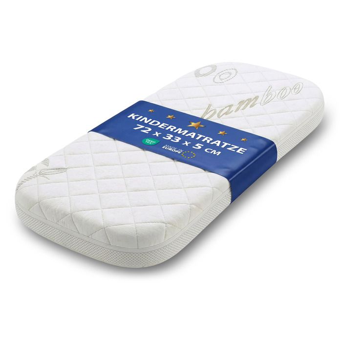 Matelas bebe 72x33 cm pour lit bebe berceau couffin nacelle et lits parapluie 33 x 72 avec housse enfant contre lhumidité premium