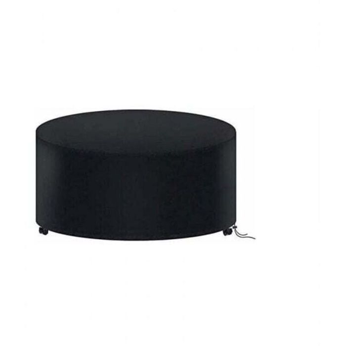 Housse de protection pour table ronde de jardin 120 x 75 cm – Imperméable 210D Oxford – Sangles Click-Close et cordon de serrage