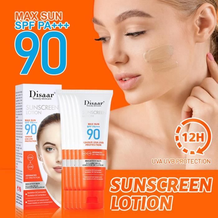 Crème solaire blanchissante étanche antitranspiration rafraîchissante crème solaire non grasse