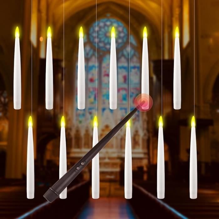 CVHOMEDECO. Bougies sans flamme scintillantes Bougies à LED