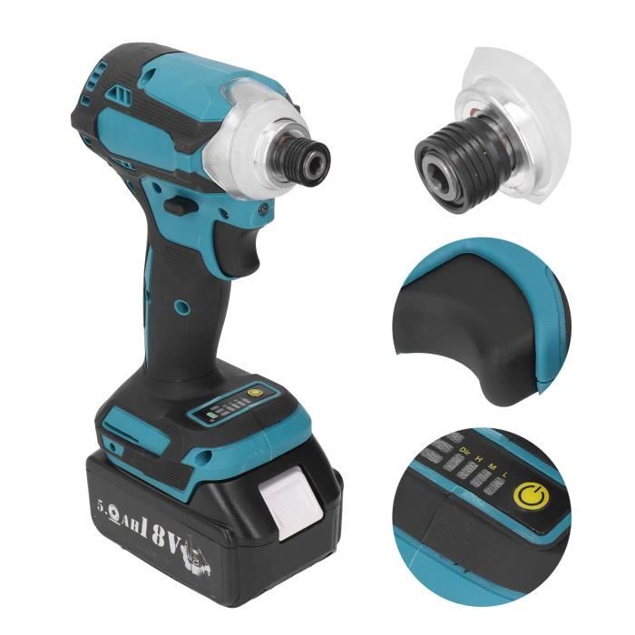 Clé à Chocs 1/2 Sans Fil 520Nm – Compatible Batterie Makita 18V, Moteur Sans Balais ONEVAN