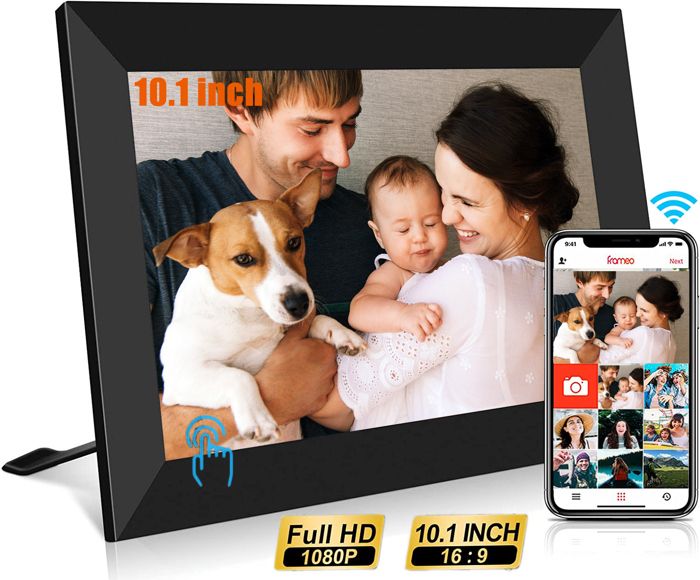 Veidoo Cadre Photo numérique, 10.1 Pouces WiFi, Écran Tactile IPS 1280x800,  Mémoire intégrée de 32 Go - Cdiscount TV Son Photo