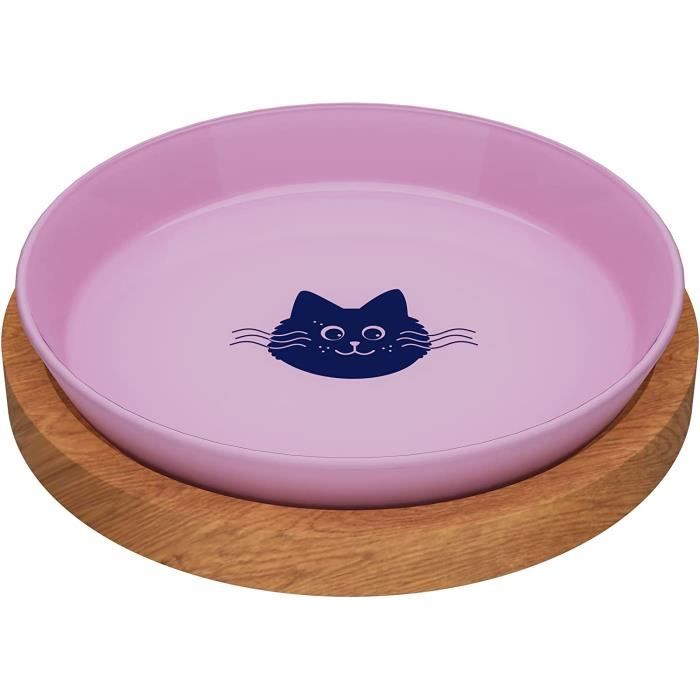 Bol Chat En Verre Avec Support En Bois Gamelle Chat Bol Pour Chats Gamelle Avec Socle Bol Pour Animaux De Compagnie Support A 286 Cdiscount