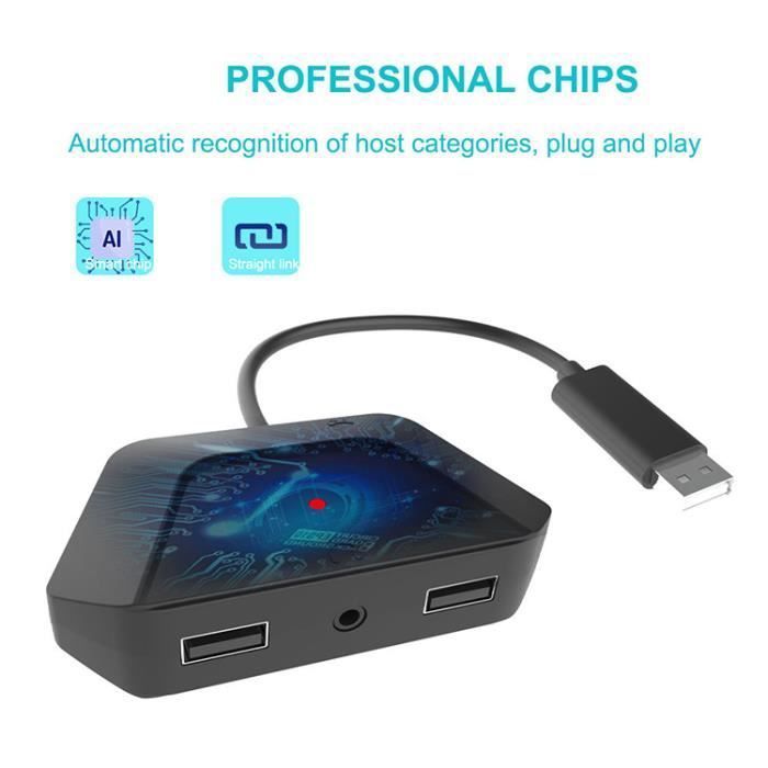 Agatige Convertisseur Clavier Souris PS3/PS4/PS5/Xbox - Adaptateur Contrôleur Jeu