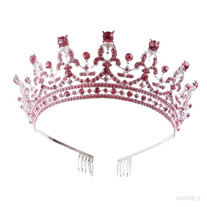 Couronne reine diadèmes mariée Quinceanera coiffes princesse diadème