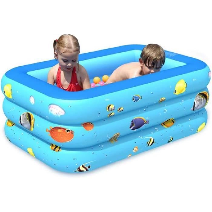 Piscine Pour Enfants Bébé Carré Gonflable Pataugeoire Pvc Piscine De Salon Portable Enfants Et