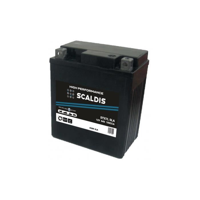 Batterie moto SCALDIS HP DTX7L-BS SLA 12V 6AH 100A