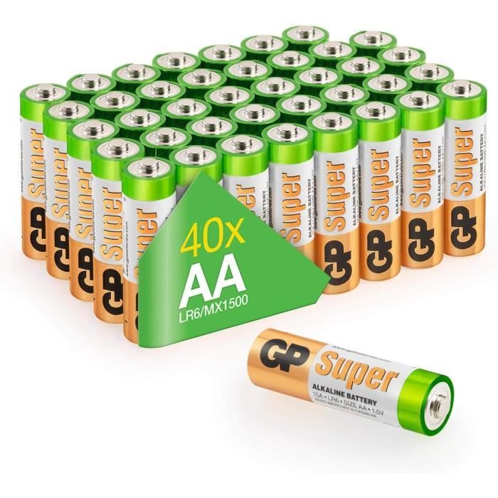 Blister de 2 piles alcaline AAAA / LR61 SUPER - 1,5V - GP Battery