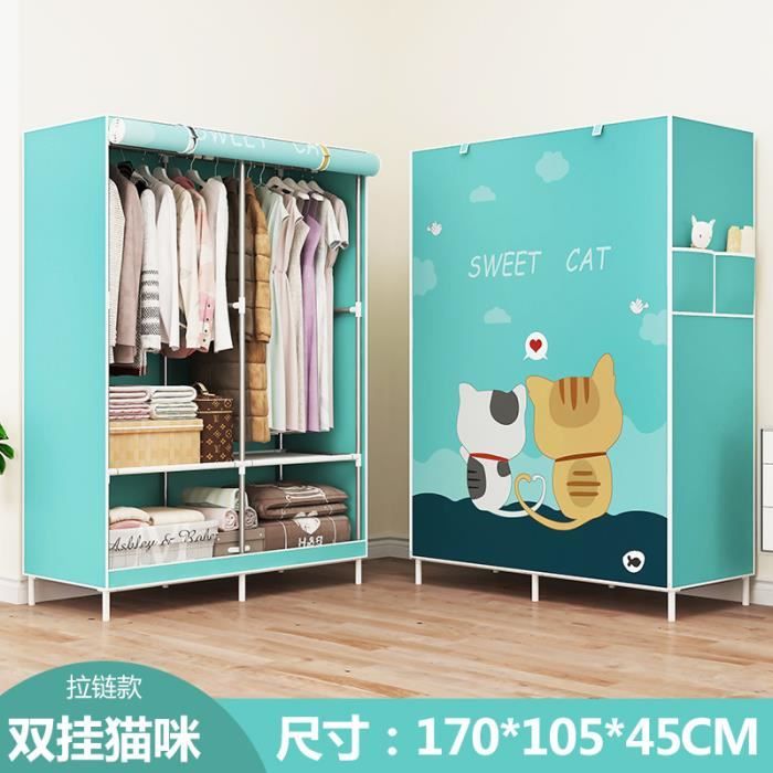 Armoire de Rangement en Tissu, Penderie avec Housse, Placard, Garde
